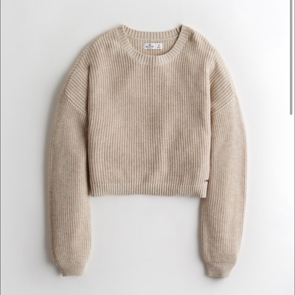 (NWT) Hollister Tan Crewneck Sweater